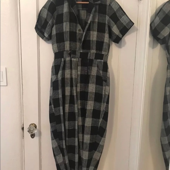 Mociun Plaid Spacesuit Jumpsuit Small - Picture 2 of 4